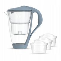 Stiklinis ąsotis Dafi CRYSTAL LED su plieno dangteliu, 3 Unimax filtrai