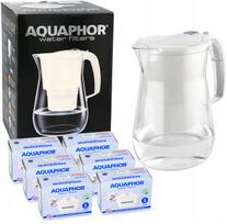 Vandens filtras ąsotis Aquaphor Onyx 4,2 l baltas Tritan su 6 filtrais