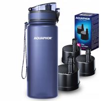 Gertuvė su filtru Aquaphor City 650 ml, tamsiai mėlyna, 3 filtrai