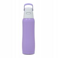 Vandens filtruojantis butelis Dafi Solid Steel 0,8 l, violetinis/lavandos