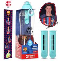 Vandens butelis Dafi FC Barcelona Lewandowski, 0,7 l, su 2 filtrais