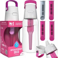Gertuvas Dafi SOLID 0,5 l, rožinis, su 4 filtrais