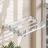 Plastic Folding Drying Rack Anti-slip Space Saving Sock Folding Clothes Dryer Windproof Wall Mounted Clothes Dryer Indoor