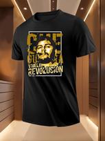 Graphic Tshirt - Vibrant Fidel Castro Print XXXXL black