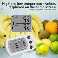 Šaldytuvo termometras su kabliu, apsaugančiu nuo drėgmės šaldytuvo šaldiklio elektrinis LCD ekranas Skaitmeninis termometro temperatūros monitorius