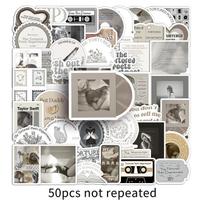 50 Taylor Swift Star Stickers - The Tortured Poets Dept. Unique Decor for Water Bottles & Phones gray