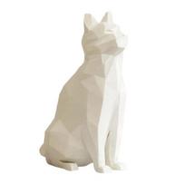 Yousheng Geometric Cat Figurine, 3D Printed Low-Poly Cat Sculpture, Modern Artistic Cat Statue for Home Table