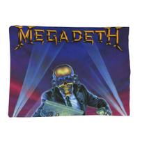 Megadeths Metal Band Blanket Soft Warm Flannel Throw Blanket Bedspread for Bed Living room Picnic Travel Home Sofa Size: 75*100cm, Weight: 280 GSM blue