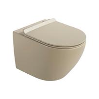 Wall-hung toilet bowl interno 49 CM tornado with seat W/O cappuccino matt