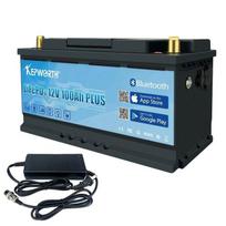 Ličio LiFePO4 baterija, 12V 100Ah, integruotas Bluetooth, ilgas ciklų tarnavimo laikas, 12V 100Ah Bluetooth
