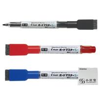 Pilot Whiteboard Marker Board Master S Extra with Magnet and Blue OZAWA Set Fine, Eraser, Black, Red, (WMBSE-15EF-B, WMBSE-15EF-L, WMBSE-15EF-R) white