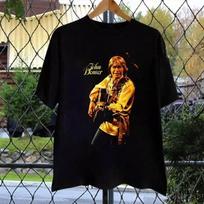 John Denver Live On Stage Guitar Signature T Shirt Full Size S5XL Unisex T-Shirt M black