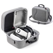 STARTRC GAMES Crossbody Carry Bag for Meta Quest 3/3S - Protective Case Fits Headset with Elite Strap Attached gray