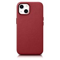 Genuine leather case for iPhone 14 Plus MagSafe Case Leather red