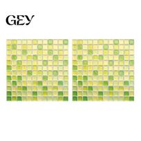 Easy to Clean Wall Decal 2Pcs Mosaic Tile Stickers, 3D Self Adhesive Retro Waterproof And Sticker Oil-Proof Decals, Peel Stick Backsplash Decals F gray