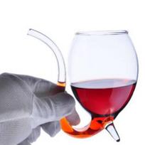 Atsparus karščiui skaidrus kokteilių stiklinis puodelis su šiaudeliu vynui, viskiui, pieno sultims, arbatai, gėrimui, gėrimo puodelis su vamzdeliu 300 ml gray