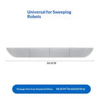 Threshold Ramp Strip Robot Vacuum Climbing Mat Anti-Collision Step Transition Pad for Home Kitchen Bathroom Door A4 beige