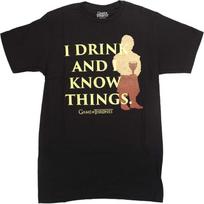 IML Game of Thrones Drink Tyrion Adult T Shirt, S XXL juoda