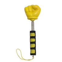 Professional Stainless Steel Finger Reading Sticks Telescopic Rod Finger Design Teaching Stick Whiteboard Hand Pointer yellow
