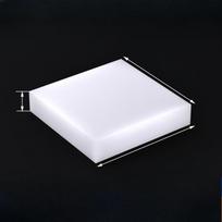 High Elasticity High Temperature Resistant Anti-skid Mechanical Cushioning Shock Absorption Noise Reduction Silicone Rubber Bloc 50x50mm&2MM balta