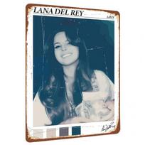 Lana Del Rey Lizzy Portrait Metal Tin Sign Custom Wall Art Decor for Music Fans Room Decoration 20X30CM