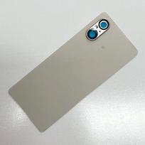 Back Cover For Sony Xperia 5 V XQ-DE54 Battery Back Cover Rear  Housing Case Parts With Camera Glass Lens Repair Part Blue With Lens white