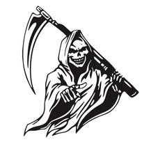 Car Sticker Grim Reaper Skull Pattern Decal Machine Car Truck Wall Window Vinyl Sticker black#0 gray