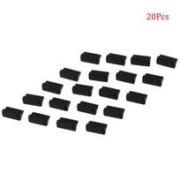 20Pcs Usb Male Anti-Dust Plug Stopper Cap Plastic Cover Protector Dust Plug juoda