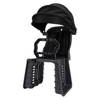 Rear Bike Seat with Sunshade Breathable 3 Point Safety Harness Toddlers Rear Mount Bike Seat black