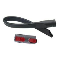 Extended Flat Suction Nozzle for Dyson V6 DC24 DC32 DC40 DC60 DC74 Vacuum Cleaners - Flexible Crevice Tool black