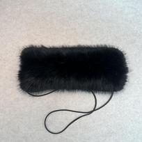 Winter Faux Fur Hand Warmer Gloves With Plush Pillow One Size rožinė