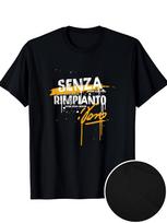 Vasco Rossi Rebellious Pattern Tshirt  Black with Bold Yellow and White Italian Casual Tshirt for Italian Music Enthusiasts 4XL black