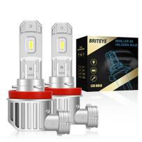 Briteye H11 LED Headlight Vehicle Inspection Compatible H8 H11 H16 LED Bulb, Small, Compact, balta