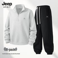 JEEP SPIRIT Men's 2025 American Casual Sportswear Set XL white