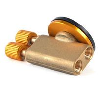 Gas Burner Camping Gas Stove Safety Switch Double Head Inflatable Valve Adapter for Flat Liquefied Gas Cylinder Outdoor Camping White