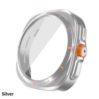 Atnaujinkite į „Ultra“ dėklą, skirtą „Samsung Galaxy Watch 7 6 40mm 44mm“, pakeiskite į „Galaxy Watch Ultra 47mm“ grūdinto stiklo ekrano apsaugą Galaxy Watch 6 44mm rožinio aukso spalvos