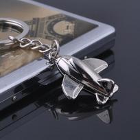 Kūrybiškas metalinis lėktuvo raktų pakabukas vyrams, moterims, aviacijos entuziastams, personalizuotas raktų žiedas, kuprinės dekoracija as the picture gray
