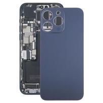 For iPhone 15 Pro Max Glass Battery Back Cover mėlyna