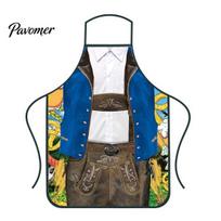 Asmeninė virtuvės apranga Oktoberfest prijuostė, Juokinga reguliuojama kostiumo viryklės prijuostė, 3D spausdinta prijuostė poliesterio vandeniui atspari BBQ vakarėliui, grupei H gray