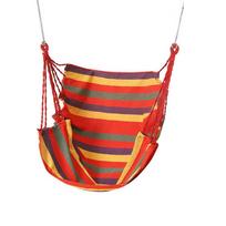 Hanging Chair 120KG Home Fabric Bedroom Hammock Chair Hanging Hammock Hammock Swings Swing Seat A-none Pillow Pole