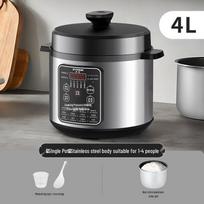 Multifunctional Smart Electric Pressure Cooker: Automatic Rice, Soup & High-Pressure Cooking, Large Capacity with Appointment Feature Non-stick Aluminum Inner Pot (Single Pot) gray