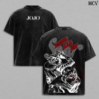 Johnny Joestar x Gyro Zeppeli Tee Anime Streetwear T-Shirt S black