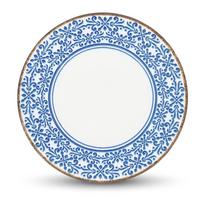 Baltos spalvos/mėlynos spalvos iš porceliano lėkštė ø 25 cm Azul – BonBistro