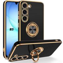 Silicone Case - BOOLING - for Samsung Galaxy A17 4G/5G - Shockproof with Black Ring