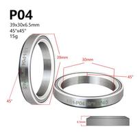 Headset Bearings Steel 1.5 1 1/8inch 38/39/41/44/49/52mm 45/36 Angle P08-7 white