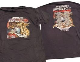 NAUJAS Avenged Seven*fold 2005 City Of Evil JAV Turas Marškinėliai JAV Pagaminti S-5XL Gerbėjų Sukurtas Unisex Marškinėliai L gray