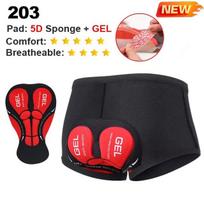 NEWBOLER Cycling Shorts Breathable Mesh Cycling Underwear 5D Gel Pad Shockproof MTB Bike Shorts Man Shorts XL black