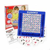 Sudoku Board Game ParentChild Interaction Puzzle Logical Training Number Tile with Drawer blue