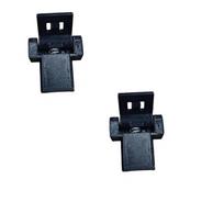 2Pcs Turntable Lid Dust Cover Hinges Easy Mount Replacement Hinges for Vinyl Record Player DIY Repair Accessories 2pcs black