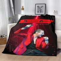 Depeche Mode Rock Roll Music Soft Flannel Throw Blanket,Lightweight Warm Sofa Couch Bed,Outdoor Blanket 75x90cm